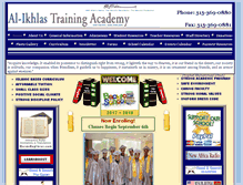 Tablet Screenshot of alikhlastrainingacademy.com